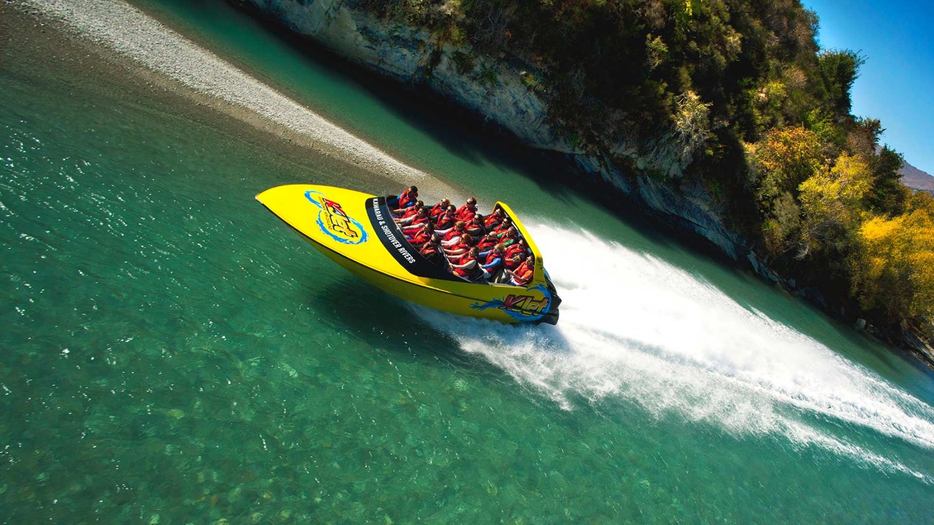 K Jet speeding along the Kawarau River