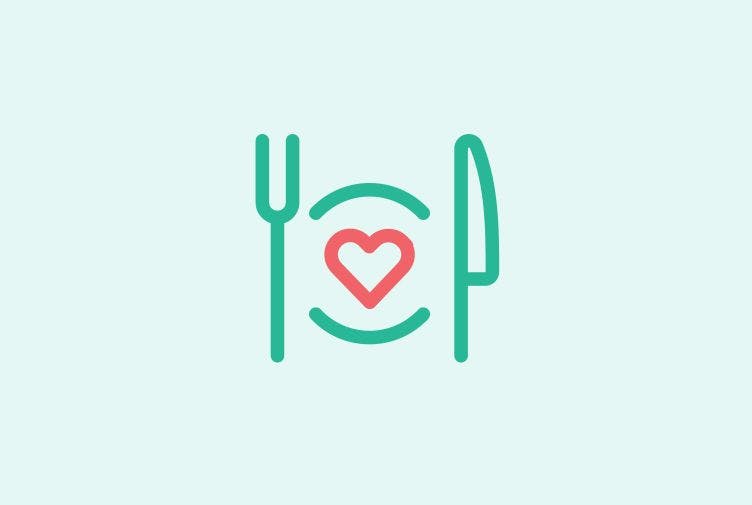 Knife and fork food icon